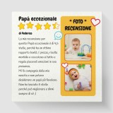 Quadro regalo per la festa del papà "Recensione del papà" personalizzato con foto