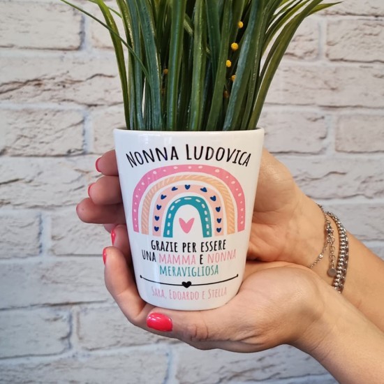 vaso regalo personalizzato per la nonna