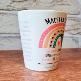 Vaso regalo per la maestra, personalizzato con nome maestra e nomi bambini