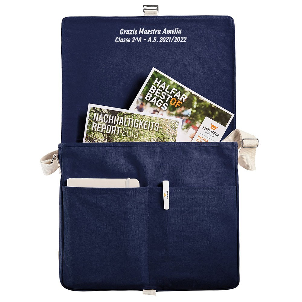 Borsa Tracolla regalo per la maestra personalizzata con nome e classe