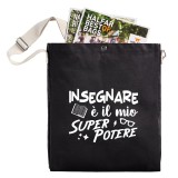 Shopper a Tracolla regalo per la migliore maestra di sempre personalizzata con nome e classe