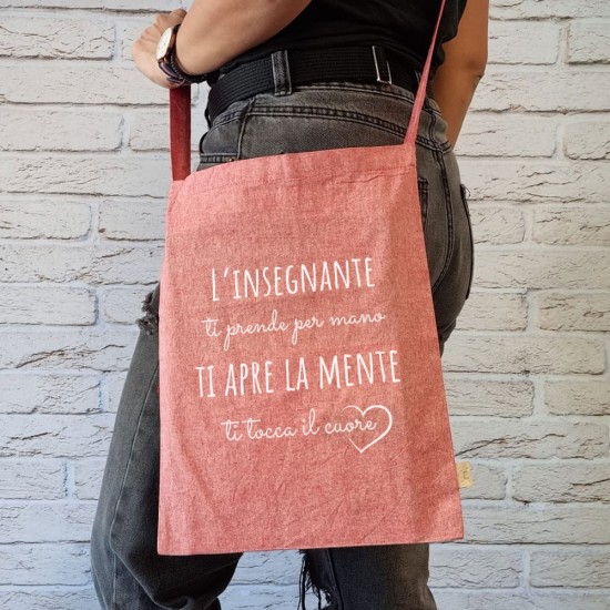 Tracolla regalo per la migliore maestra di sempre personalizzata con nome e classe