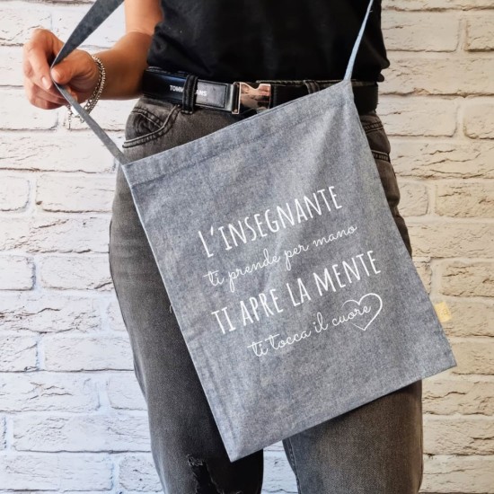 Tracolla regalo per la migliore maestra di sempre personalizzata con nome e classe