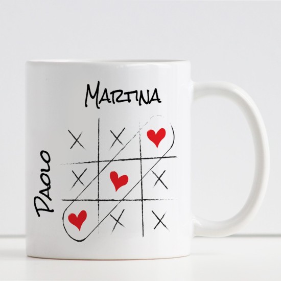 tazza innamorati personalizzata con nomi