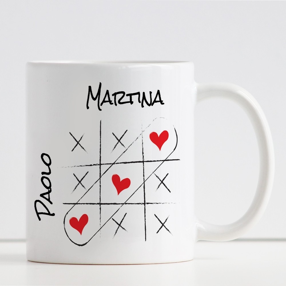 tazza innamorati personalizzata con nomi