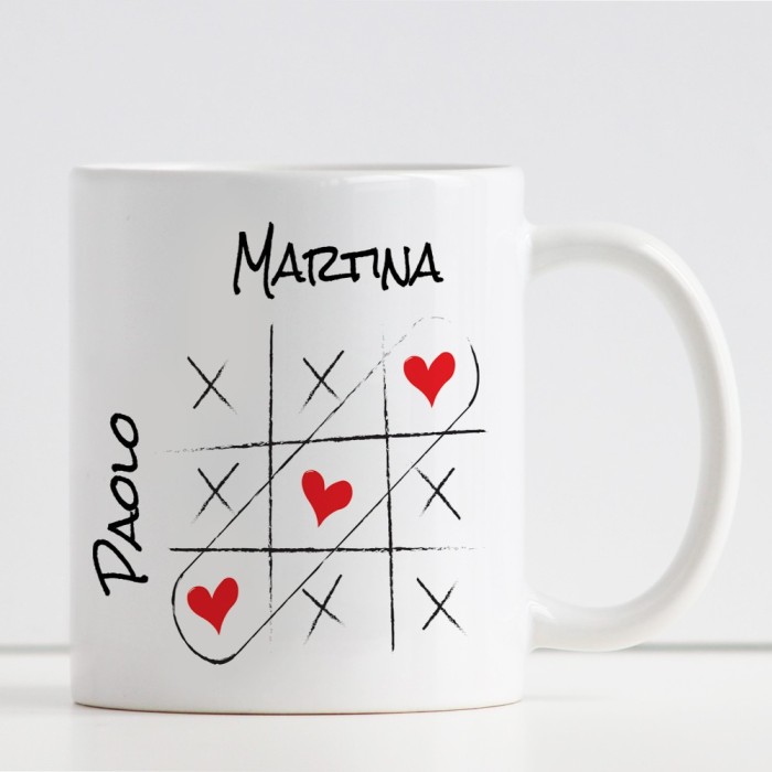 tazza innamorati personalizzata con nomi