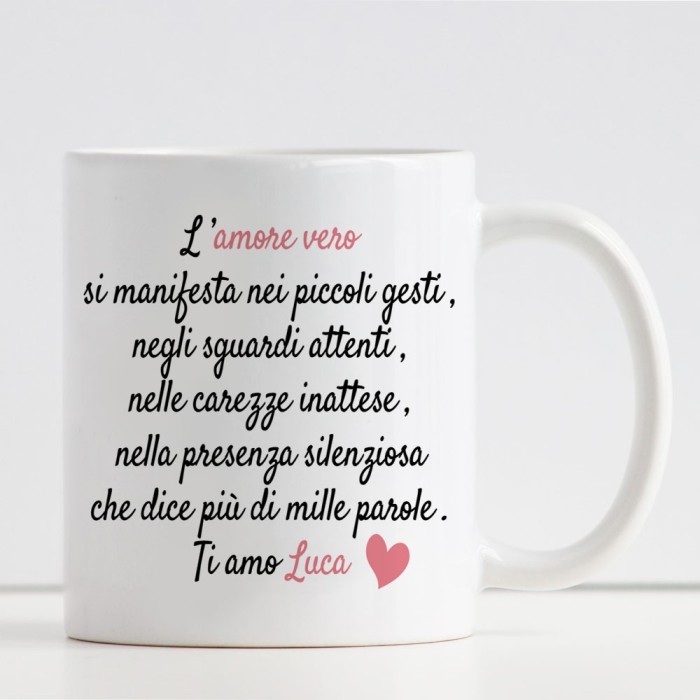 tazza innamorati personalizzata