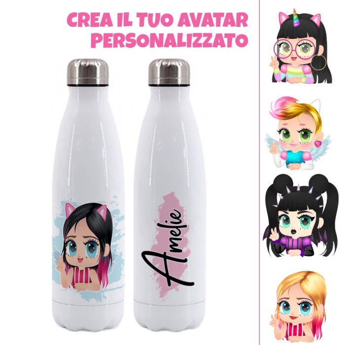 Borraccia termica con personalizzata con Avatar e nome