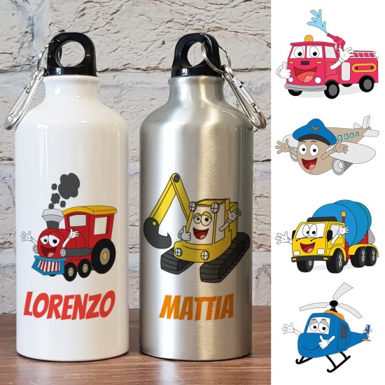 Borraccia per bambino personalizzata con Camion ecc