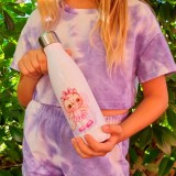 Borraccia personalizzata con dolce bambolina a scelta e nome per bambine