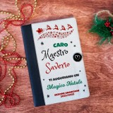 Taccuino regalo di Natale per la maestra o maestro personalizzato con nome e classe