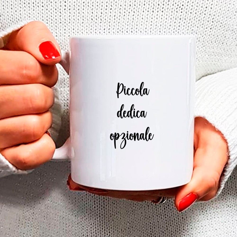 Tazza di Natale "Love Christmas" personalizzata con la tua dedica sul retro