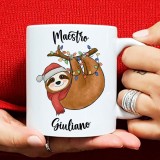 Tazza di Natale regalo per il maestro personalizzata con nomi di tutti i bambini