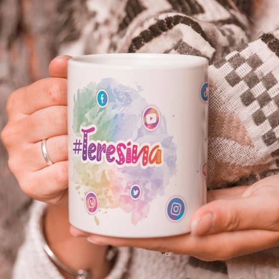 Tazza con Avatar social completamente personalizzabile e nome