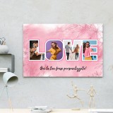 copy of Quadro in tela LOVE, regalo personalizzato con foto e dedica