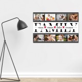 Quadro FAMILY personalizzato con foto e nomi, regalo per famiglia
