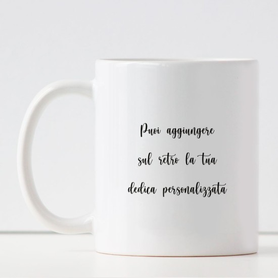 Tazza con coppia innamorati avatar completamente personalizzabile. Regalo per San Valentino, anniversario o occasione speciale