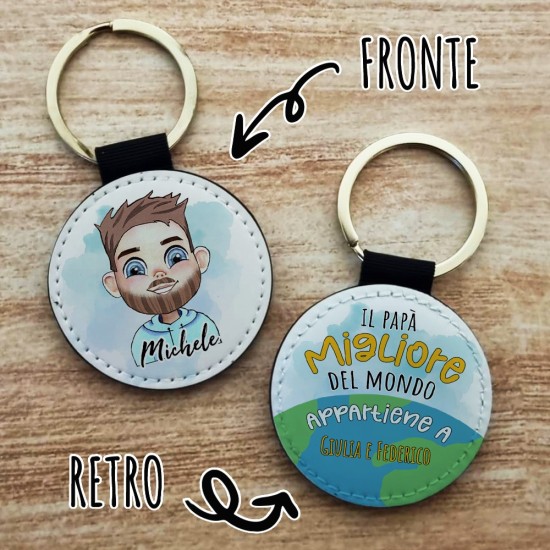 copy of Portachiavi con coppia innamorati avatar personalizzabile. Regalo per San Valentino o anniversario