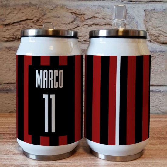 copy of Borraccia lattina regalo per la festa del papà con grafica birra e nome