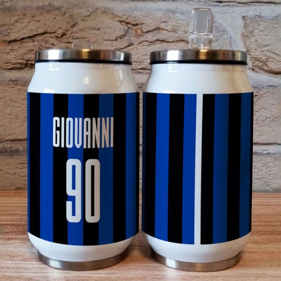 copy of Borraccia lattina regalo per la festa del papà con grafica birra e nome