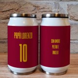 Borraccia lattina squadra di calcio personalizzata con nome e numero