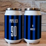 Borraccia lattina squadra di calcio personalizzata con nome e numero