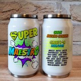 Borraccia lattina regalo personalizzato per il maestro o maestra con nome, classe e nomi di tutti i bambini
