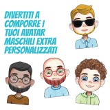 Borraccia lattina personalizzata con avatar maestro migliore del mondo e nomi