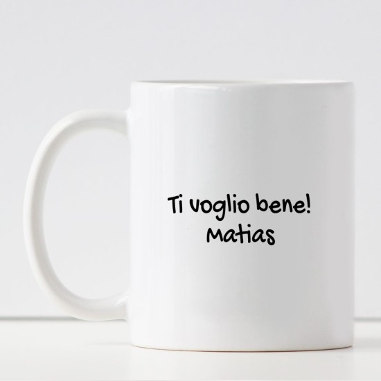Tazza personalizzata regalo per un papà supereroe e nome