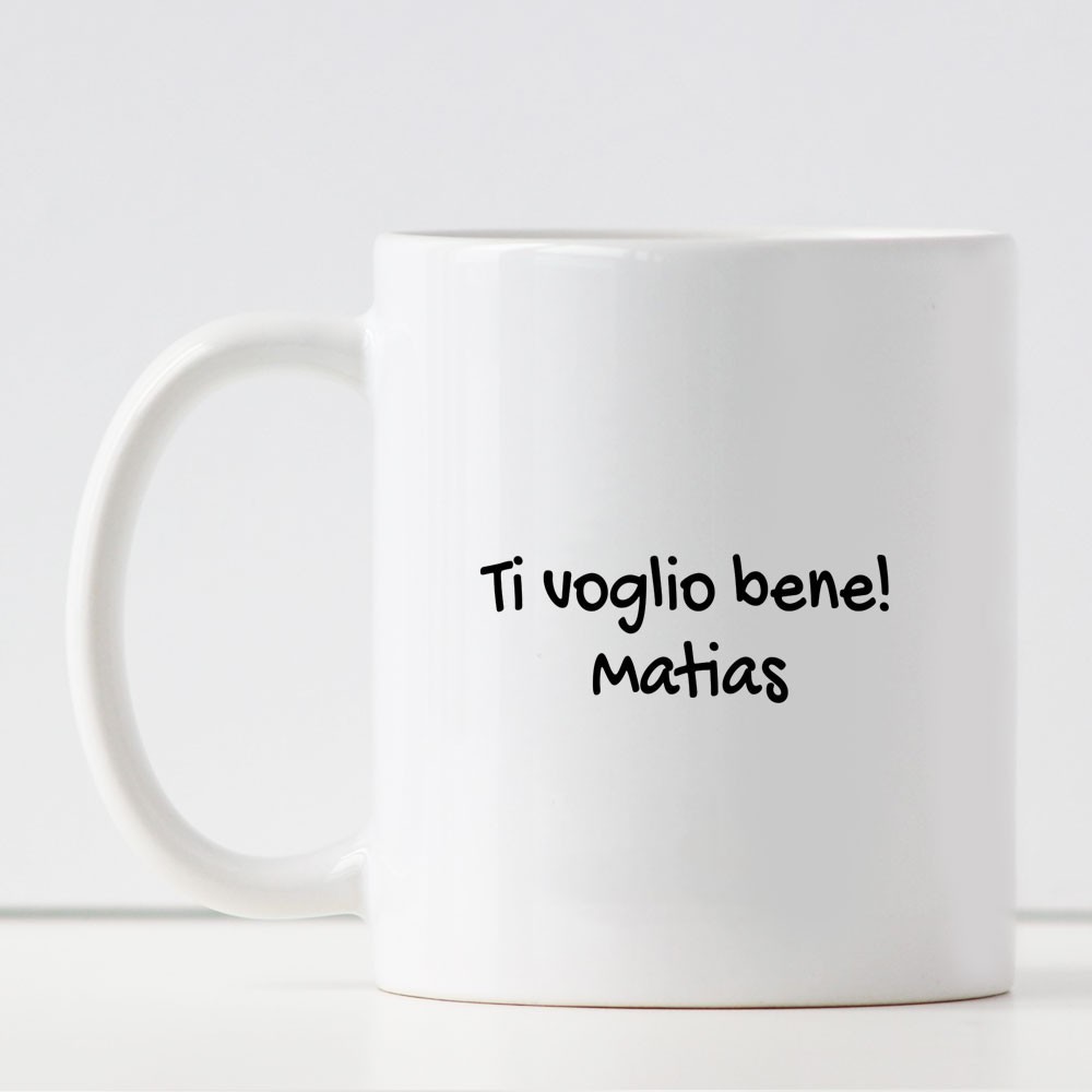 Tazza personalizzata regalo per un papà supereroe e nome