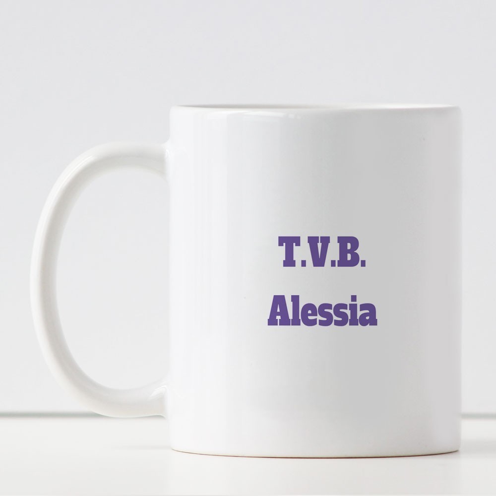 Tazza per il papà personalizzata con la scritta "papà sei il migliore "e nomi