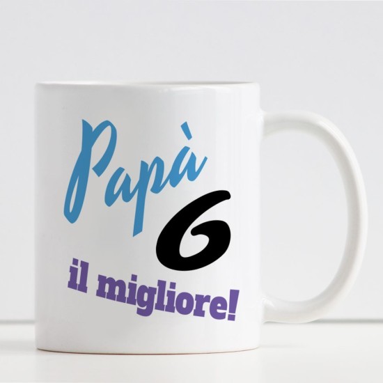 tazza personalizzata per il papà migliore