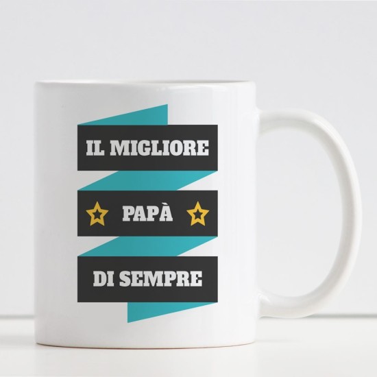Tazza per il migliore papà con dedica e nomi