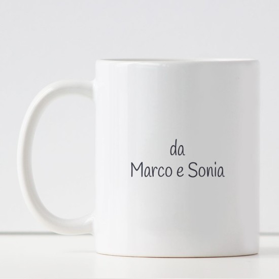 Tazza per il papà personalizzata "Ti amiamo papà" ed i nomi dei bambini
