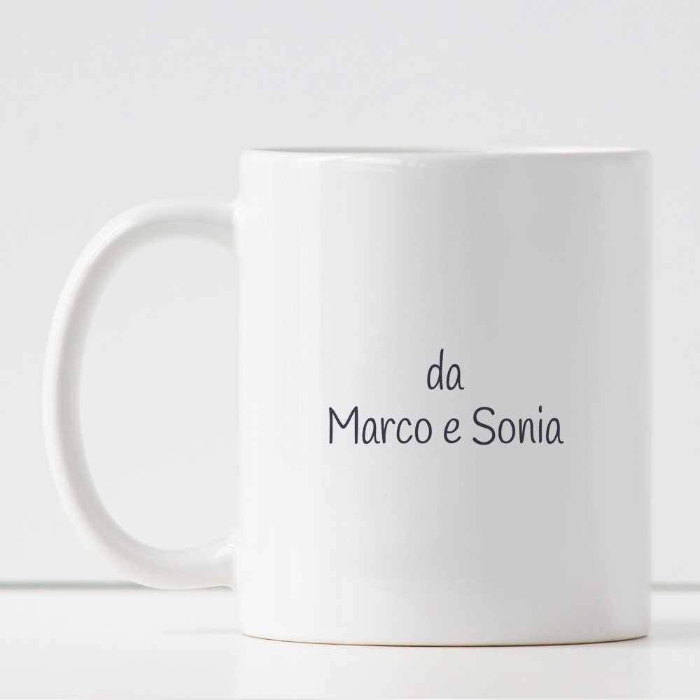 Tazza per il papà personalizzata "Ti amiamo papà" ed i nomi dei bambini