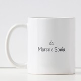 Tazza per il papà personalizzata "Ti amiamo papà" ed i nomi dei bambini