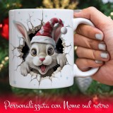 tazza natale coniglietto nome