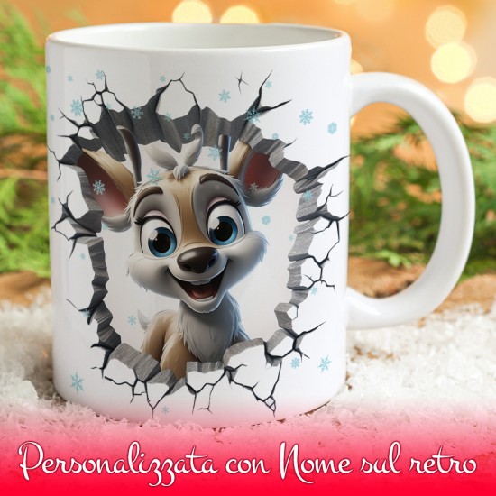 tazza renna natale