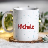 Tazza personalizzata per Natale con pan di zenzero e nome