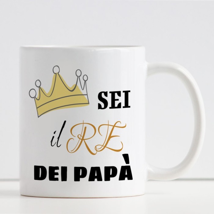 tazza personalizzata per il papà Re