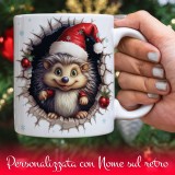 tazza natale riccio nome