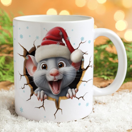 Tazza natale personalizzata topolino