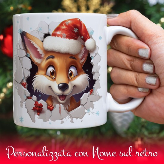 tazza natale volpe