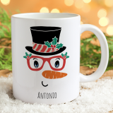 Tazza regalo di Natale personalizzata con avatar natalizio e nome