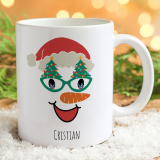 Tazza regalo di Natale personalizzata con avatar natalizio e nome