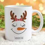 Tazza regalo di Natale personalizzata con avatar natalizio e nome