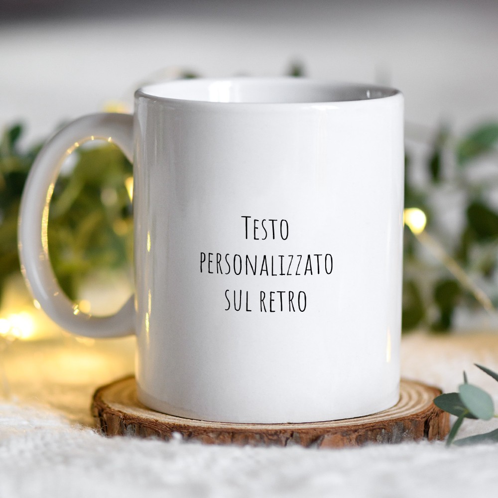 Tazza regalo di Natale personalizzata con avatar natalizio e nome