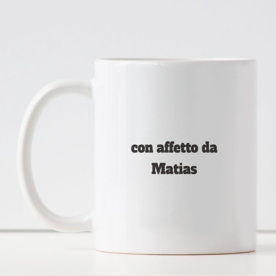 Tazza per il migliore papà di sempre, personalizzata con nomi sul retro