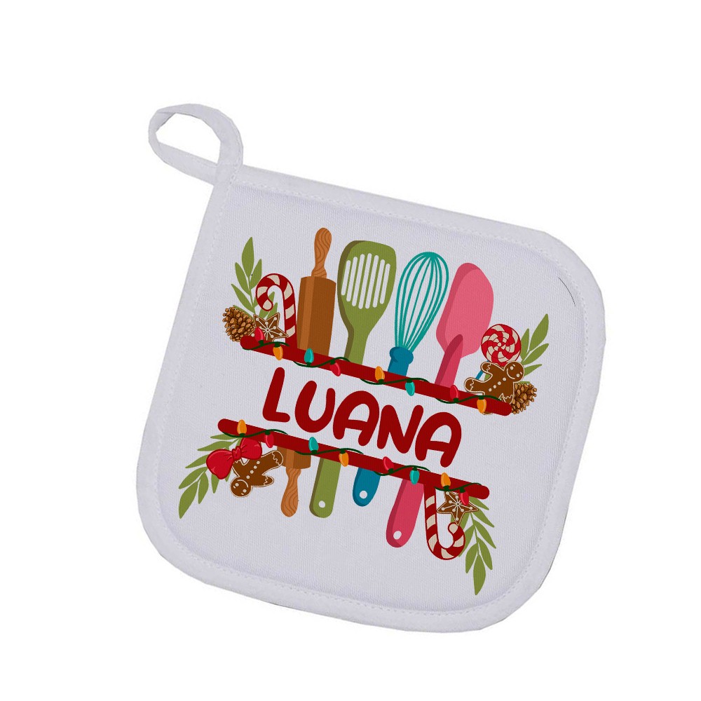 Regalo di Natale presina natalizia personalizzata con nome