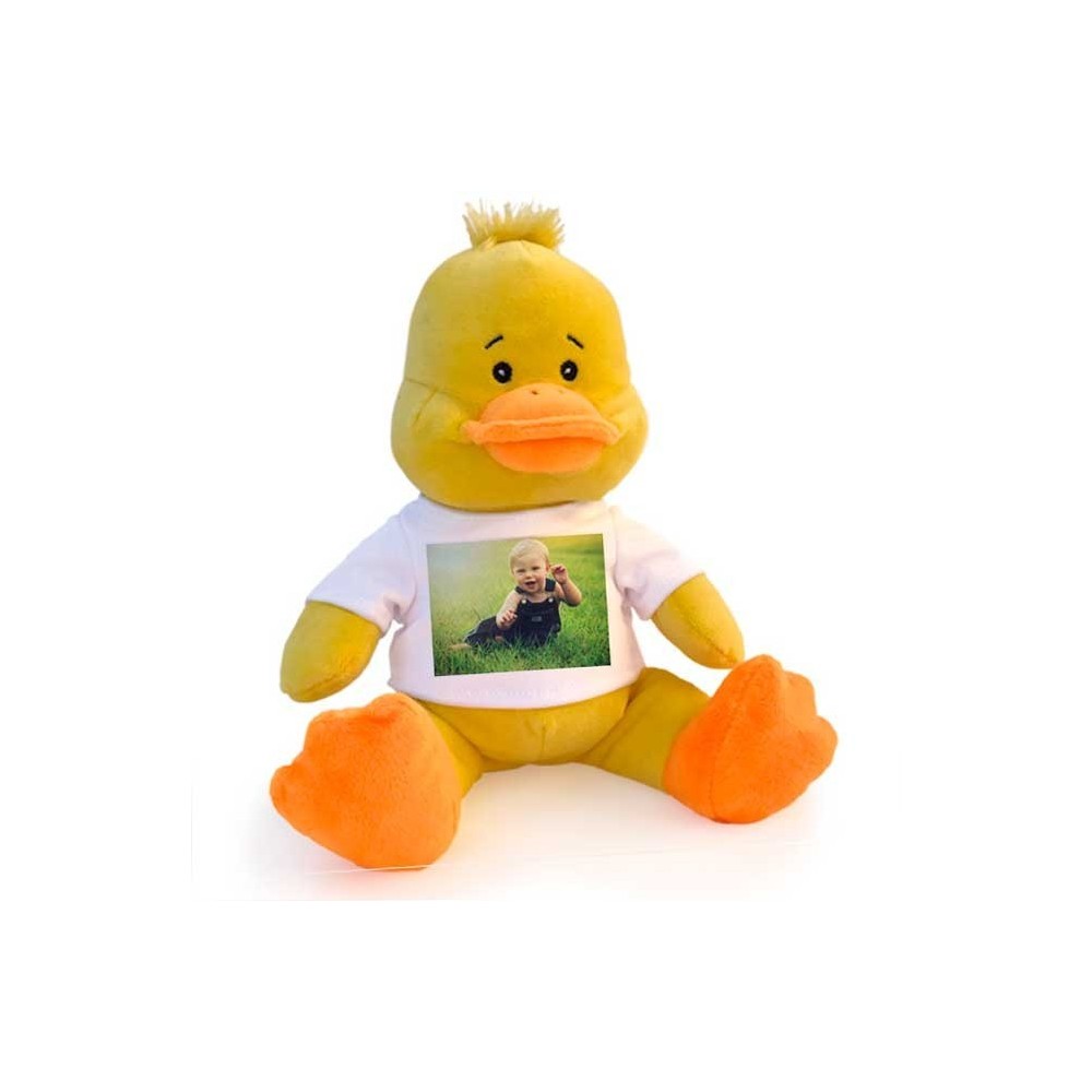 Paperetta peluche personalizzata con foto o scritta sulla maglietta